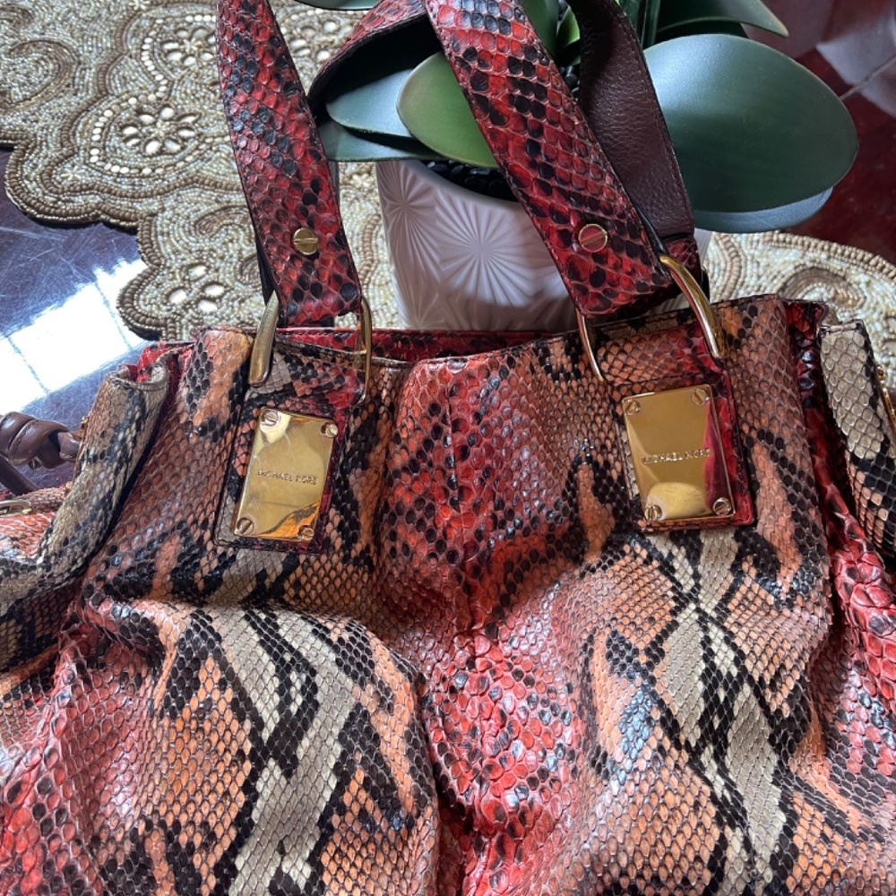 Genuine Python Snakeskin Michael Kors Handbag - image 4